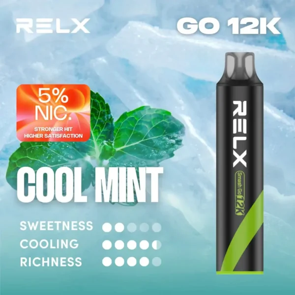 RELX Smash Go 12000口電子煙｜15ml大容量 400mAh續航 5%尼古丁鹽 拋棄式電子煙 台灣現貨