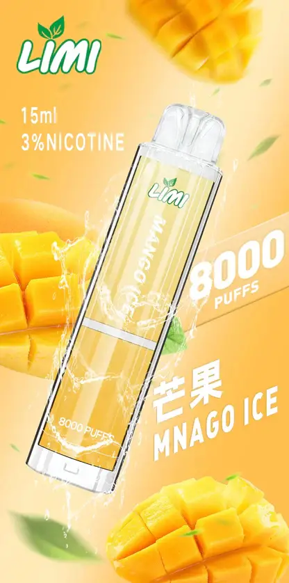 LIMI拋棄式一次性8000口 (10) LIMI 8000口拋棄式電子煙|15ml油倉 3%尼古丁鹽 發光設計 Type-C快充 台灣現貨