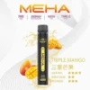 MEHA XBAR 魅嗨小黑條7000口拋棄式電子煙｜3%尼古丁鹽 850mAh電池 Mesh霧化技術 台灣現貨