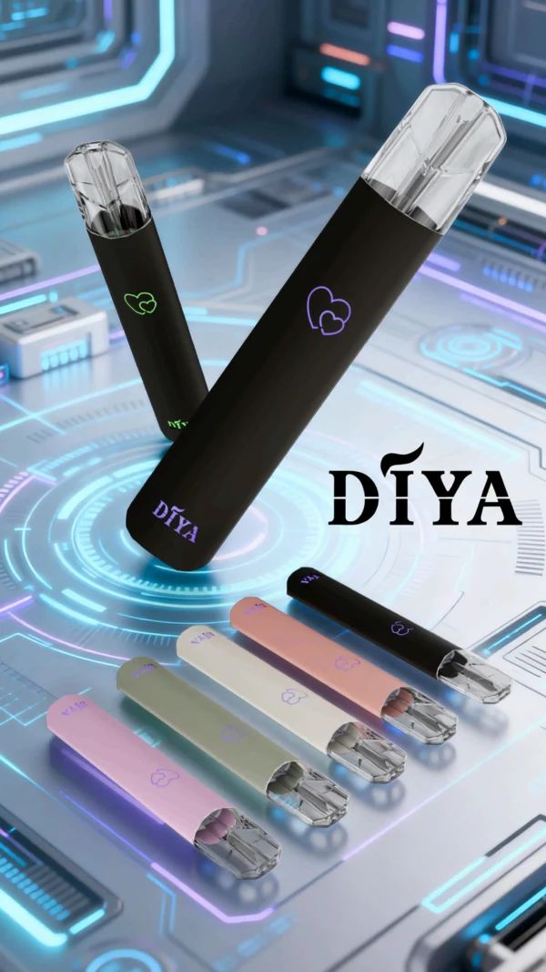 DIYA 叮啞 一代主機｜愛心幻彩發光 鋁合金機身 Type-C快充 一代煙彈相容 台灣現貨【買10送1】