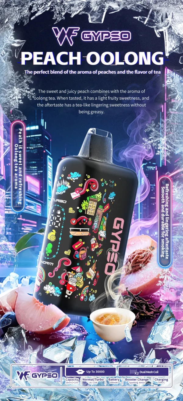 GYPSO 滿天星 30000口拋棄式電子煙｜14W-21W雙模式雙功率 Dual Mesh雙網芯 18ml巨量油艙 850mAh長效續航 台灣現貨