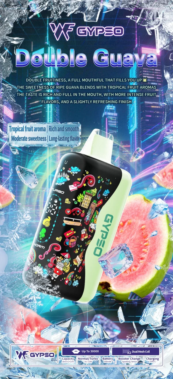 GYPSO 滿天星 30000口拋棄式電子煙｜14W-21W雙模式雙功率 Dual Mesh雙網芯 18ml巨量油艙 850mAh長效續航 台灣現貨