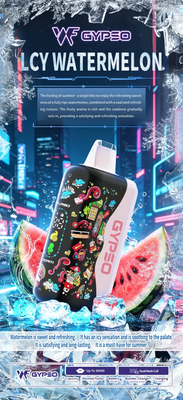 GYPSO 滿天星 30000口拋棄式電子煙｜14W-21W雙模式雙功率 Dual Mesh雙網芯 18ml巨量油艙 850mAh長效續航 台灣現貨