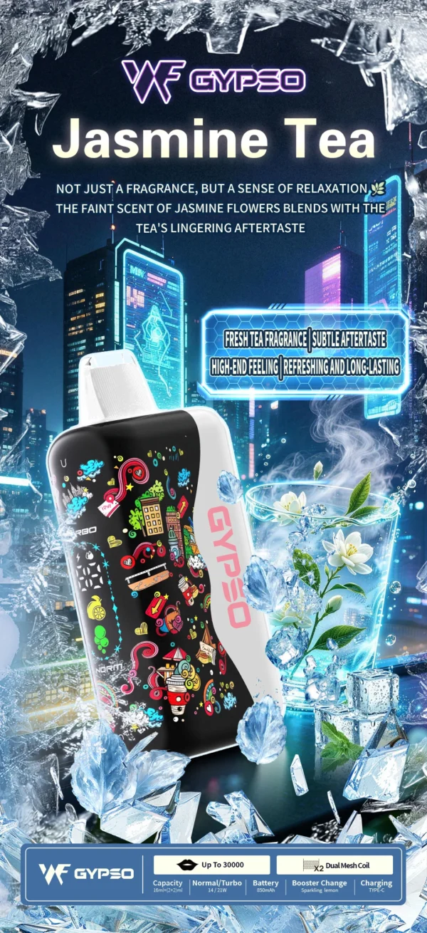 GYPSO 滿天星 30000口拋棄式電子煙｜14W-21W雙模式雙功率 Dual Mesh雙網芯 18ml巨量油艙 850mAh長效續航 台灣現貨
