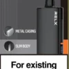 RELX悅刻x-box-16000口拋棄式電子煙-黑色主機 RELX 悅刻 X-BOX 16000口換彈式拋棄式電子煙套裝|12W-16W雙段功率調節 3%尼古丁鹽 Mesh網狀芯 台灣現貨