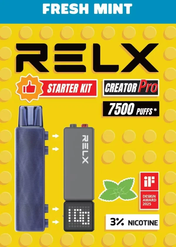 圖片_20260131011126_146_7 RELX 悅刻 Creator積木 7000口拋棄式電子煙套裝|主機+煙彈入門組 6ml儲油倉 3%尼古丁鹽 綿密霧化口感 台灣現貨
