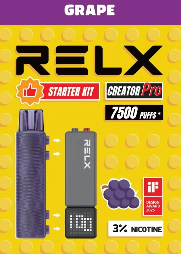 圖片_20260131011127_147_7 RELX 悅刻 Creator積木 7000口拋棄式電子煙套裝|主機+煙彈入門組 6ml儲油倉 3%尼古丁鹽 綿密霧化口感 台灣現貨